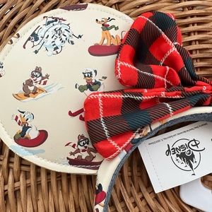 Disney Parks | Holiday Lodge Mickey Christmas Minnie Mouse Ears Headband 2021